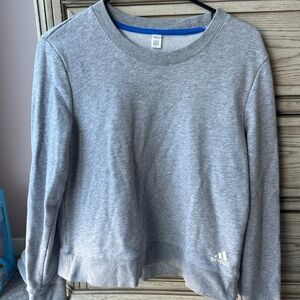 adidas gray crewneck